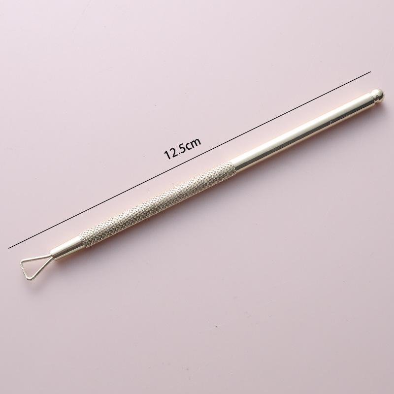 Holographic Stainless Steel Cuticle Pusher Anti-Rust Long Lasting Nail Remover Scraper for Professional Nail Salon Supplies