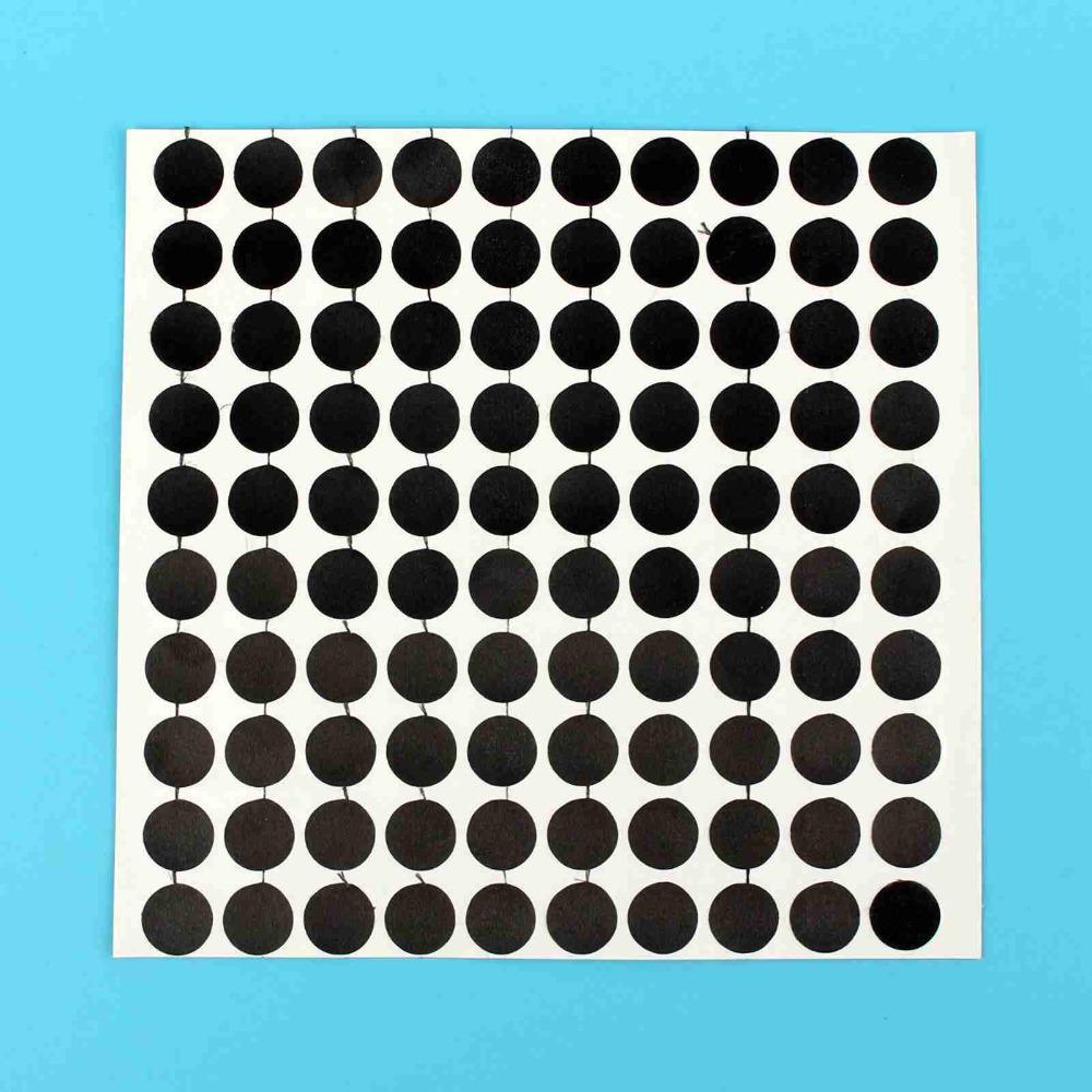 15PCS,100PCS 35MM White Ball Locator Black Billiard Point Sticker  Billiards Practice