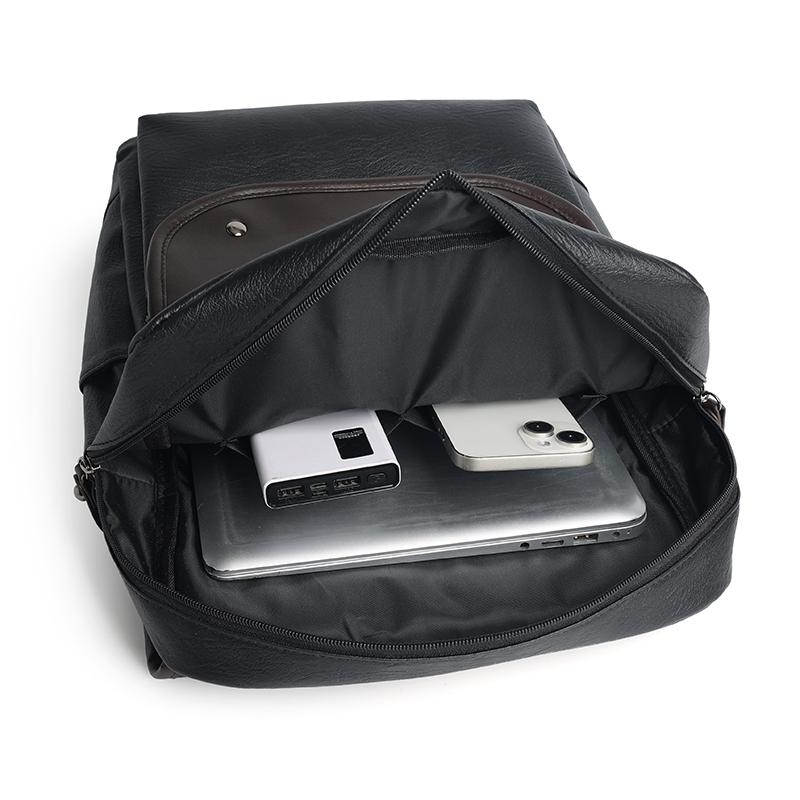 Retro Men's Backpack Large Capacity Waterproof Wear-resistant Multifunctional Computer Bag