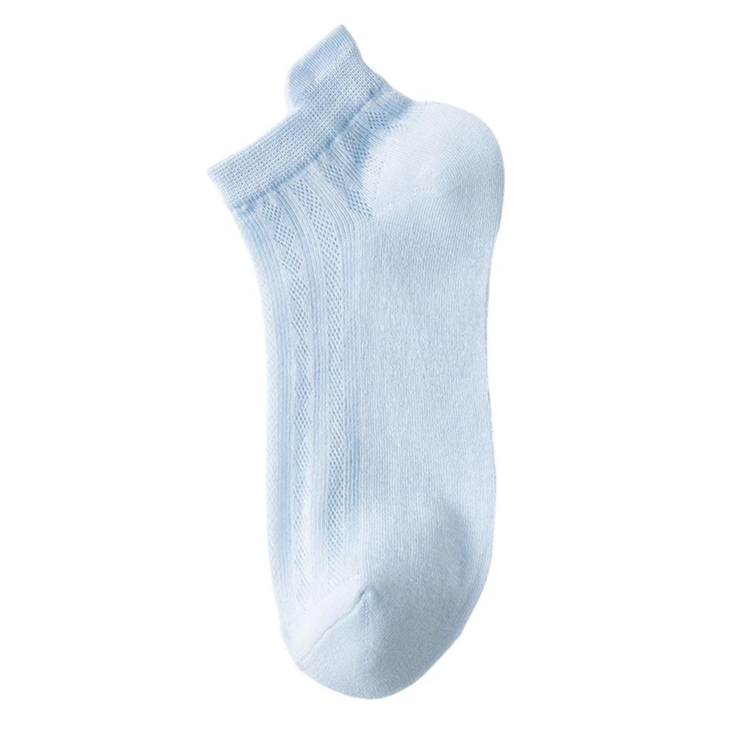 Women's Low Cut Breathable Mesh Athletic Socks Lightweight Thin Ankle Socks with Reinforced Toe and Heel for Sports and Daily Wear