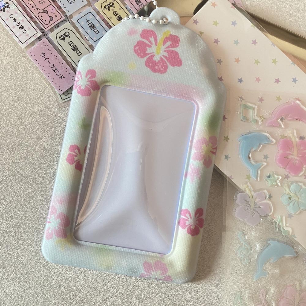 Fashion 3 inch Kpop Photocard Holder Mini PVC Idol Photo Frame Gift Flowers Card Holder