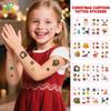 Cross Border New Cartoon Christmas Set Tattoo Stickers Children's Holiday Party Waterproof Sticker