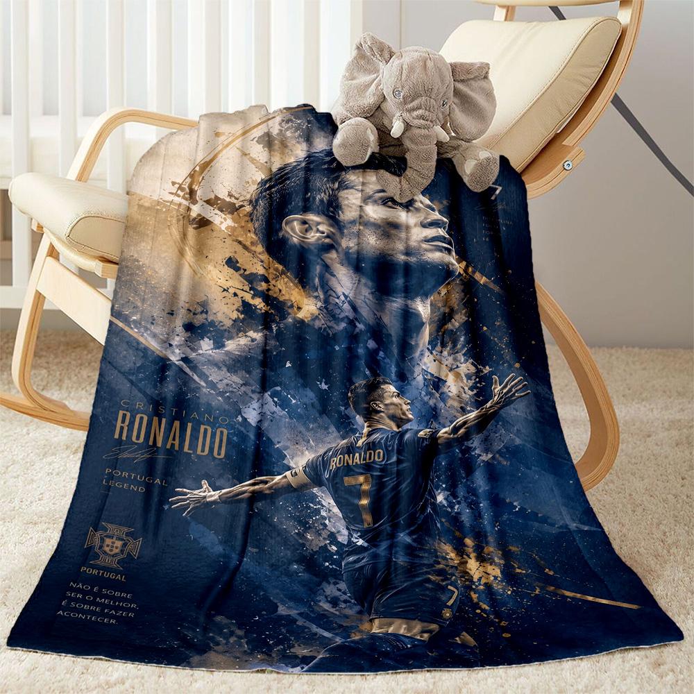 Ronaldo's Golden Legacy Blanket Soft & Cozy Great for Chair Bedding Sofa Four Seasons Multipurpose Stylish Decor Gift for Travel Home Birthdays