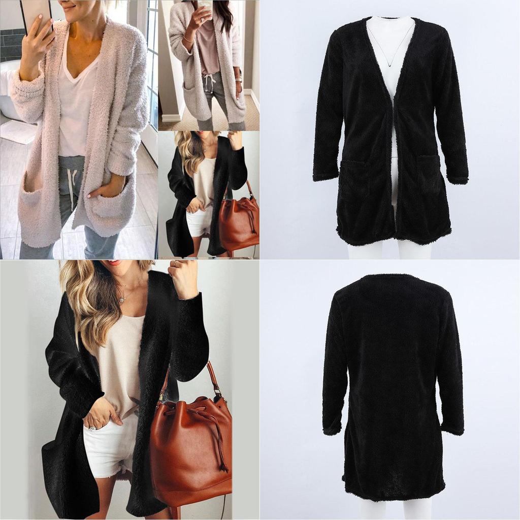 Premium Quality Women Long Sleeve Loose Sweater Knitted Cardigan Coat Jacket Outwear Casual For Effortless Style