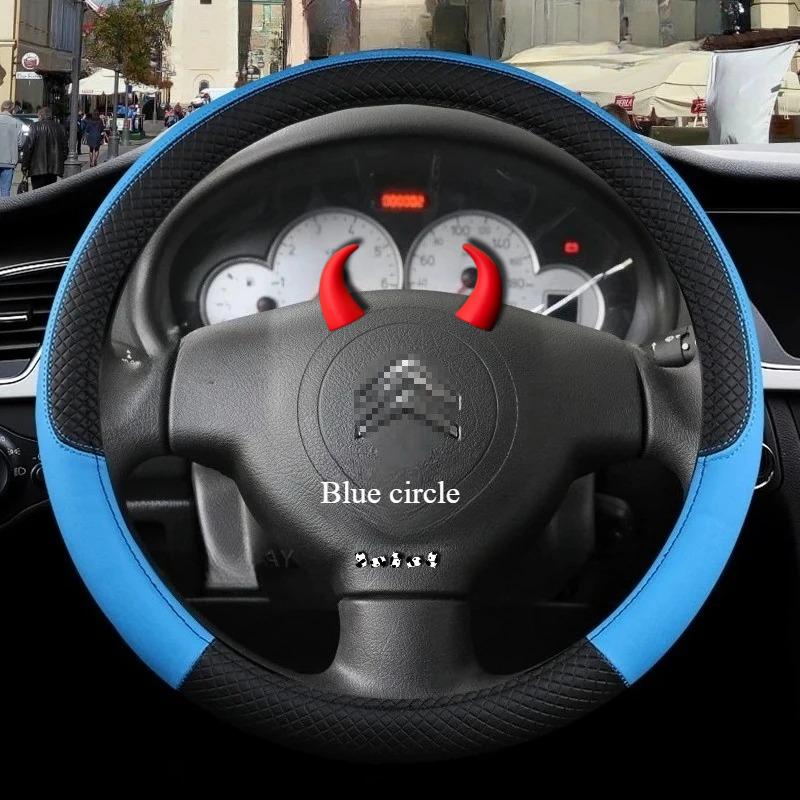 Accessoires Couvre-volant de voiture Pour Citroen C3/C3 Picasso Aircross Lumiere Pluriel DS3 DS5 9Couleurs Antidérapant Auto