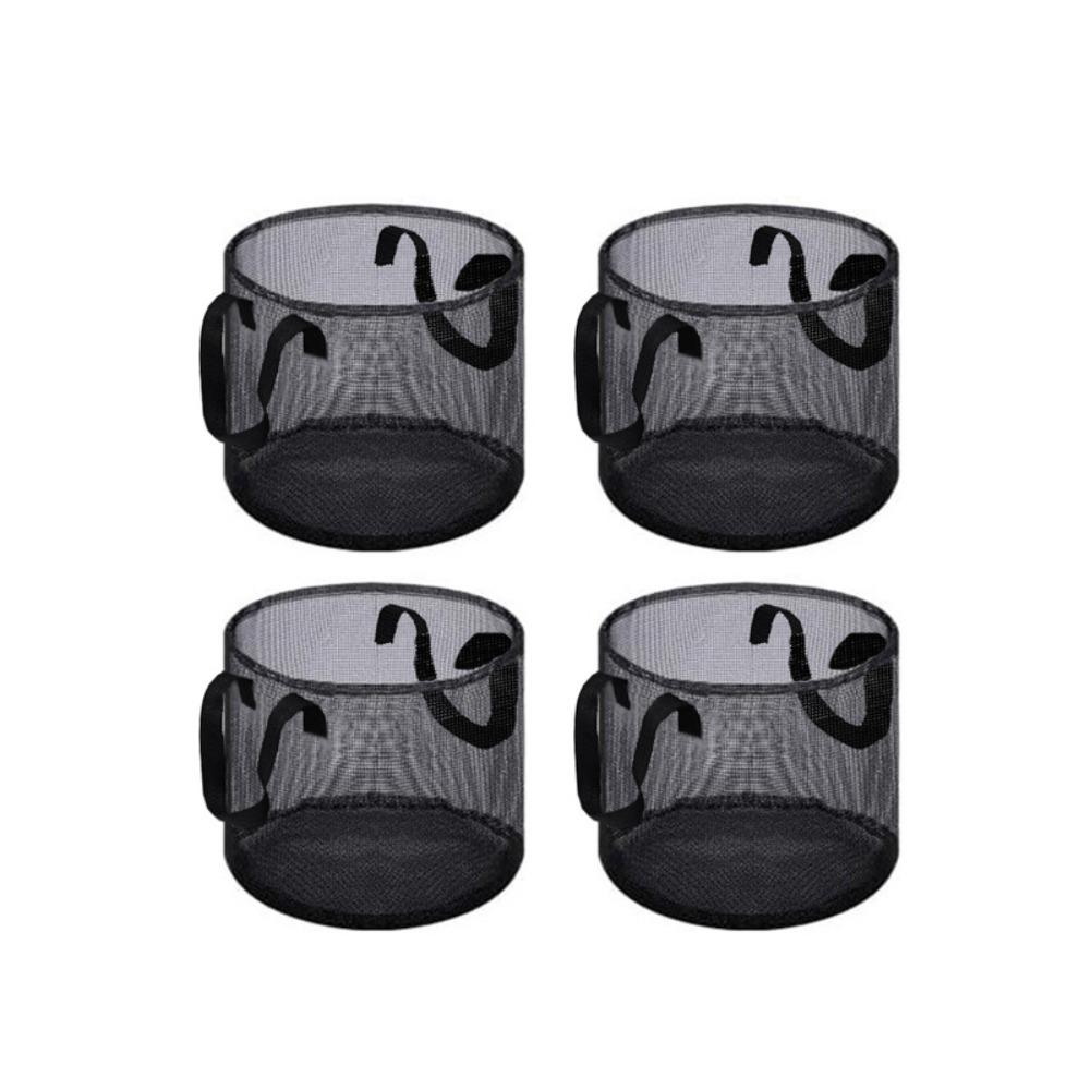 with Handles Aquatic Plant Baskets PVC Mesh Planting Grow Bag Pond Planting Bags  Pond Landscaping Round