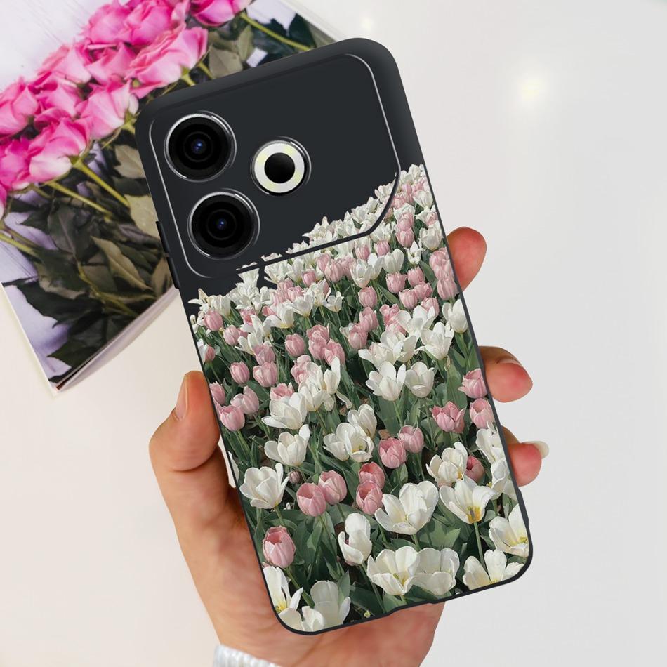For Tecno Pova 6 Neo Phone Case Pova6 Neo 4G 2024 Elegant Printing Soft Silicone TPU Cases