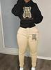 European And American Women'S Clothing Autumn And Winter Hooded Casual Sports Sweater Two-Piece Set