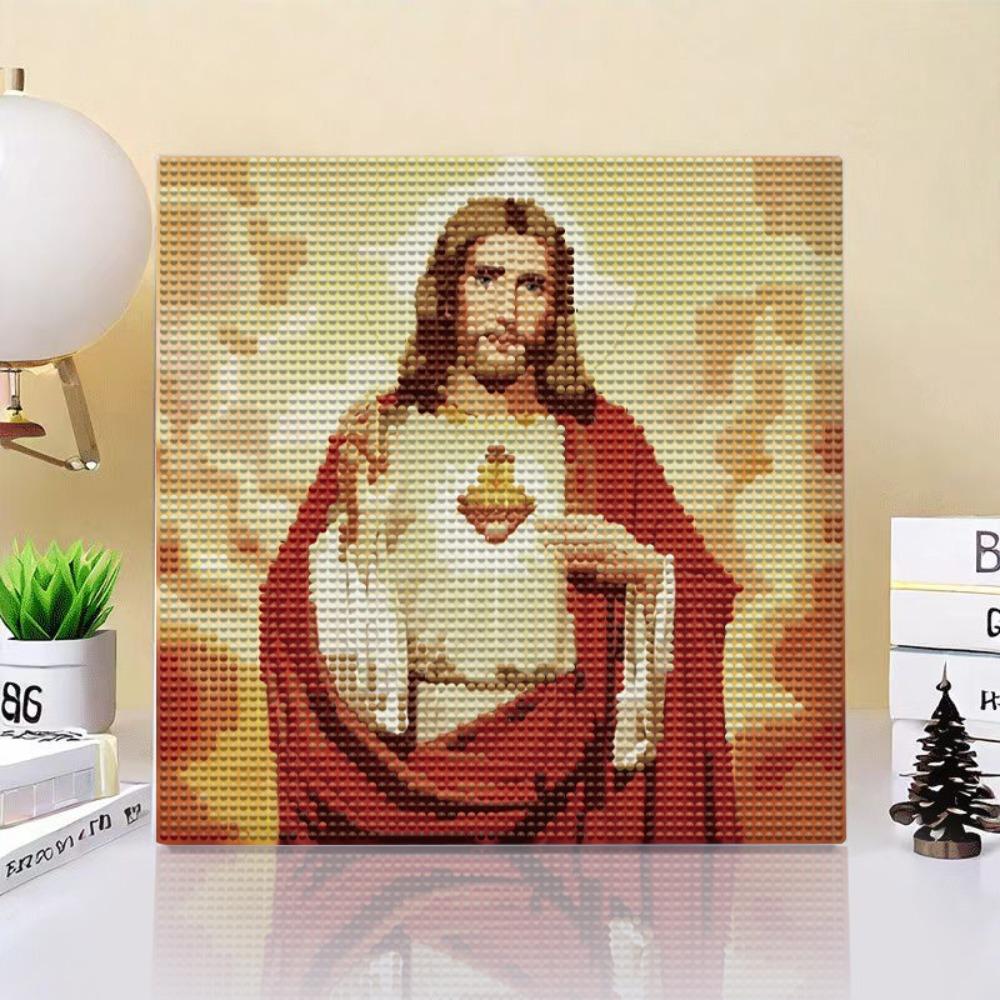 Large Size Diamond Sticker with Photo Frame Painting Handmade DIY Famous Painting Sticker Manufacturer Mosaic with Frame 1PC