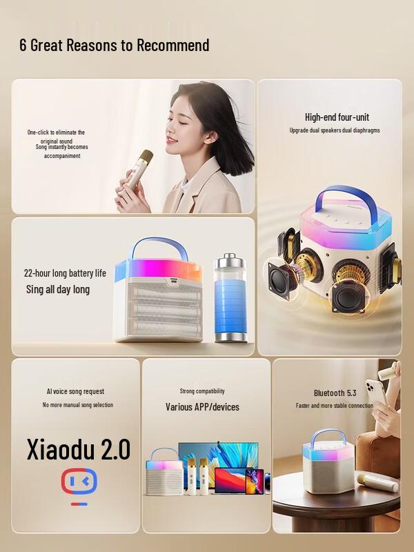 Philips TAS2519 KTV Bluetooth Speaker with Microphone CN Plug (adapter Included) (CN Version)
