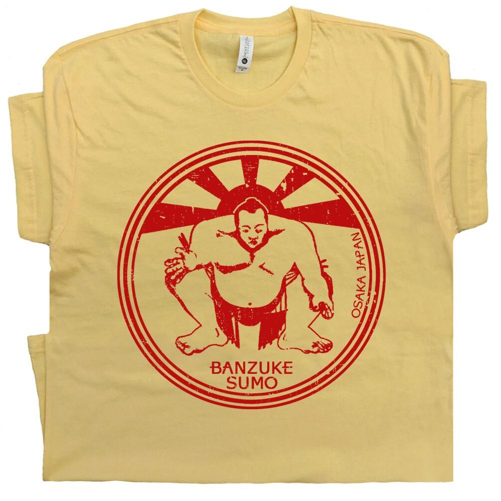

Japanese Sumo wrestling T SHIRT Japan art fight club retro gym wwf Karate Kid T XL