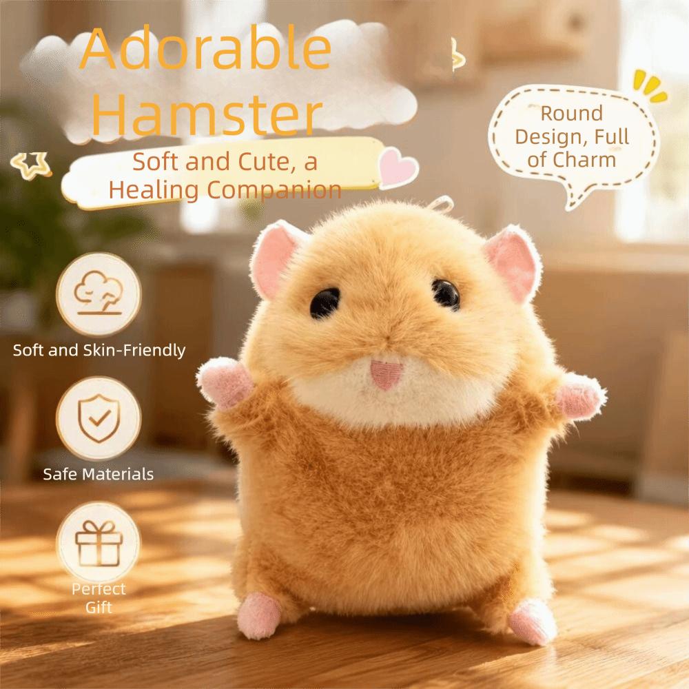 Bag Charm Fluffy Mouse Keychain Cartoon Rat Plush Doll Adorable Hamster Pendant Birthday Gift