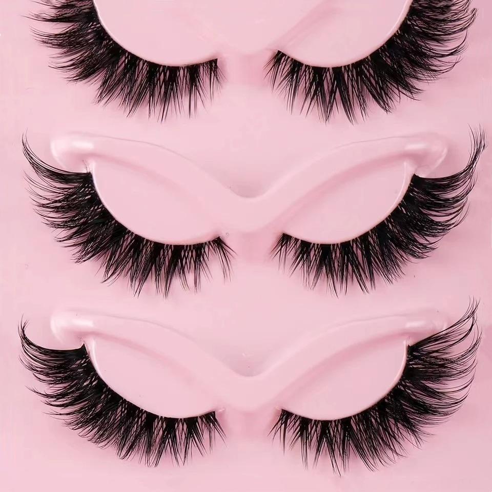5Pairs/Set Volume Dramatic False Eyelashes Long Thick Wispy Eye Lashes for Stage Performance Party Cosplay Halloween Makeup
