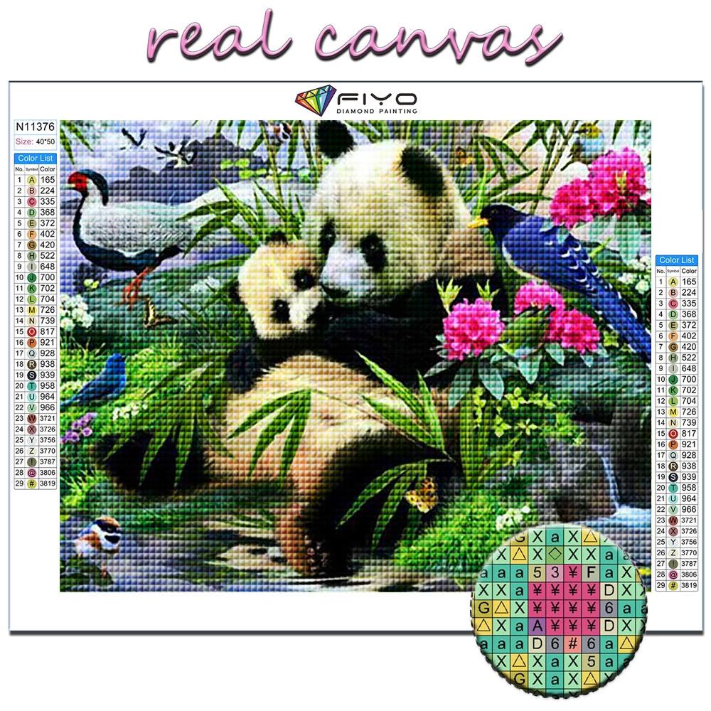 Diamantmaleri Animal Panda Broderi Korssting Rhinestone Home Decor