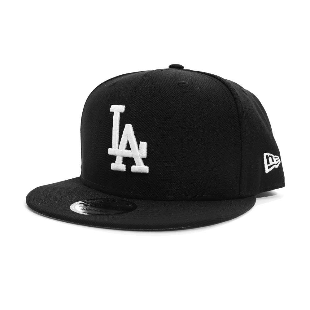 [New Era] NEWERA 9FIFTY MLB BASIC SNAP 950 LOSDOD OTC Los Angeles Dodgers Cap, Adjustable (BLACKWHITE(11591046)) [Used]