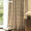 1PC NAPEARL Gentle Beige Floral Printed Curtains with Branches and Vines, 70-80% Blackout Curtains for Bedroom Living Room Window for Home Decor
