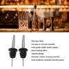 5pcs Tapered Spouts Bottle Pourers Stainless Steel Wine Spout Liquor Pour Spout  Bar Supplies