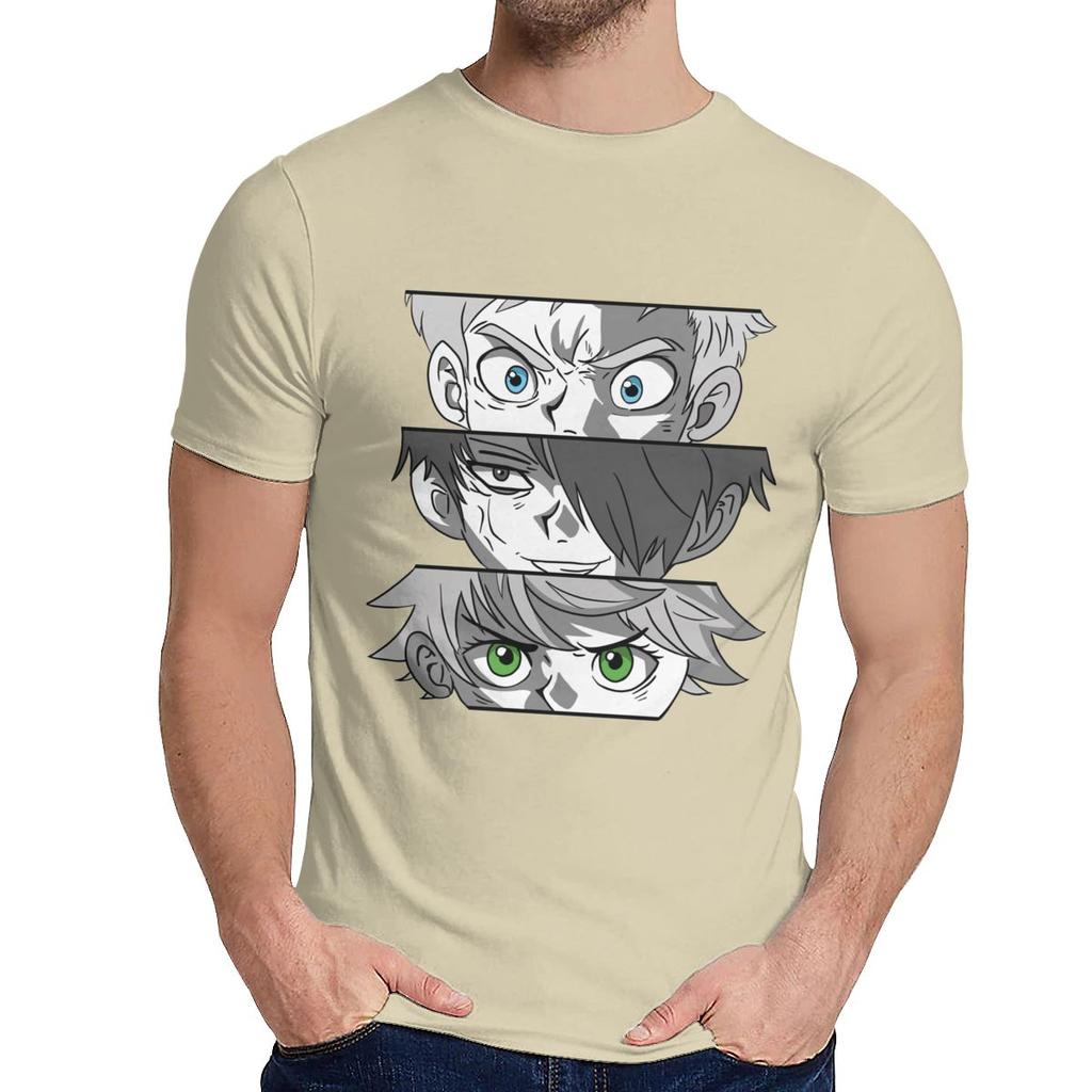 Für Mann T-Shirt Yakusoku No Neverland The Promised Neverland Weiches Sommer Rundhals Vintage T-Shirt
