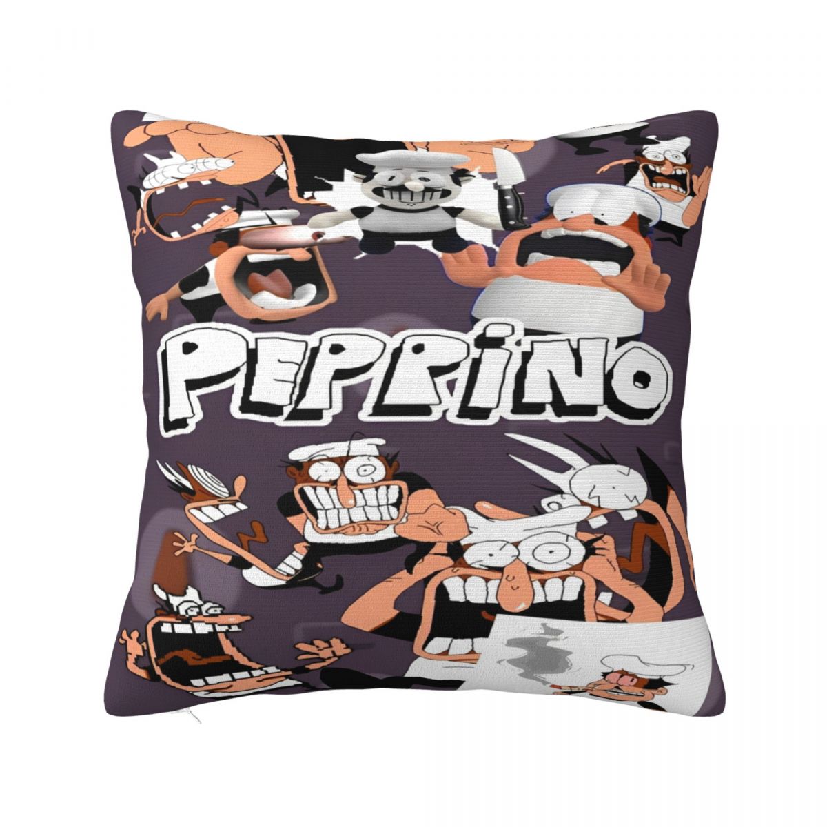 

Pizza Tower Game Lover Pillowcase Merchandise Printed Cushion Cover Pillow Covers Home Decor Square Multi-Size 12x12Inch