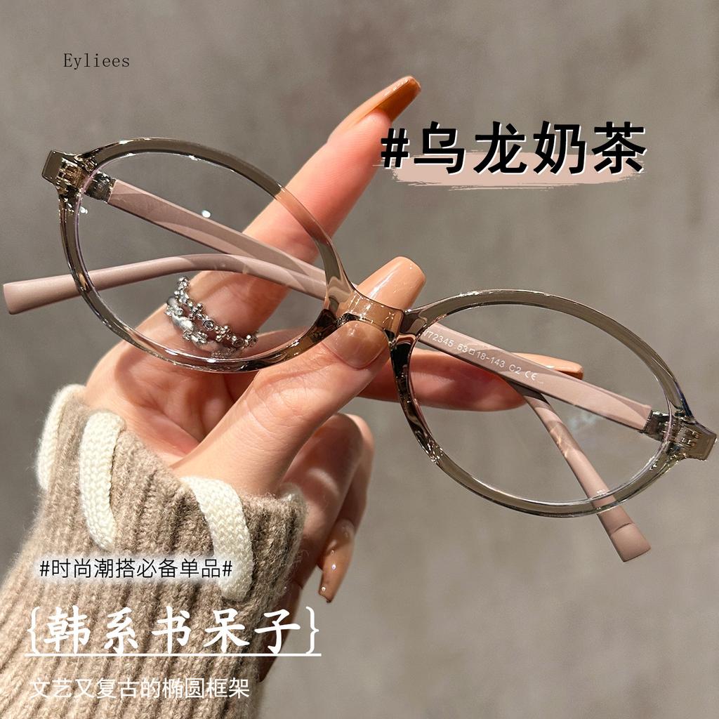 Oval Tortoiseshell Acetate Frame Prescription Glasses Korean Trendy Eyewear Unisex Myopia Glasses gafas de lectura mujer