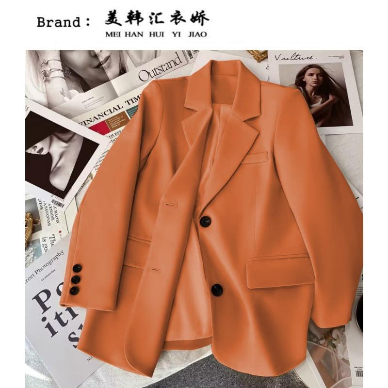 Niche Korean Style Fashionable Beige Suit Jacket for Women in Spring and Autumn Internet Celebrity Street Temperament Casual