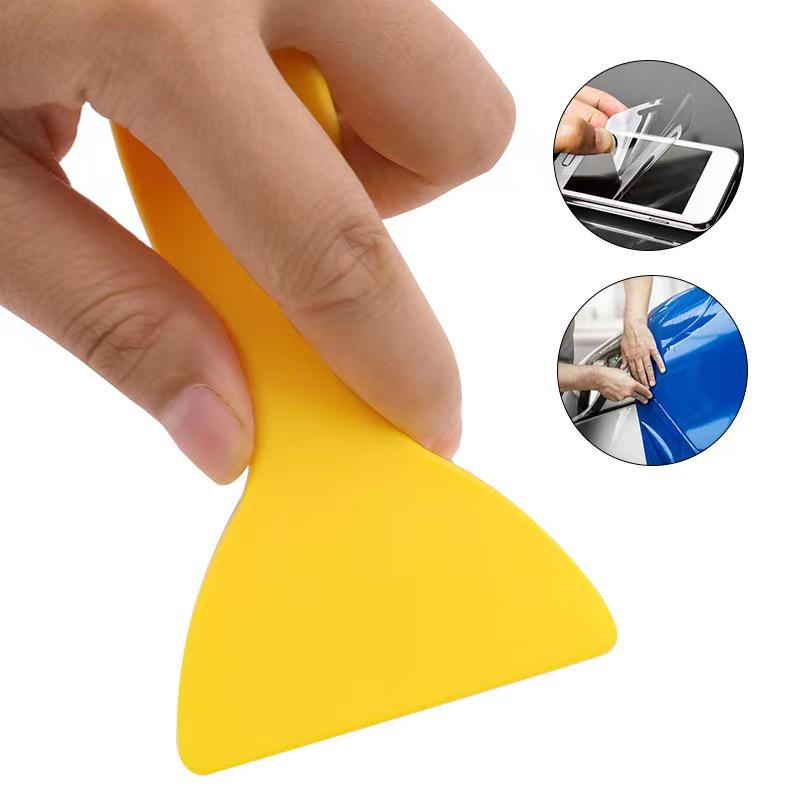 Multipurpose Plastic Scraper & Spatula Tool for Car Film, Lottery, Janitorial, and Cleaning.