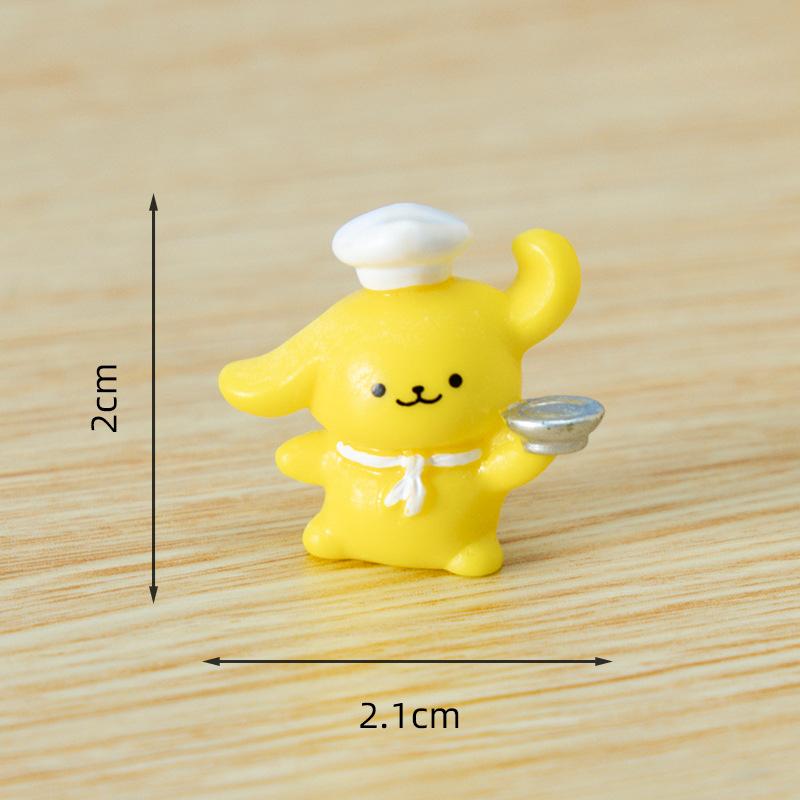 Cute Micro-landscape, Yellow Cream, Cute Chef, Puppy, Diy Home Decorations, Hair Clips, Doll House, Small Ornaments