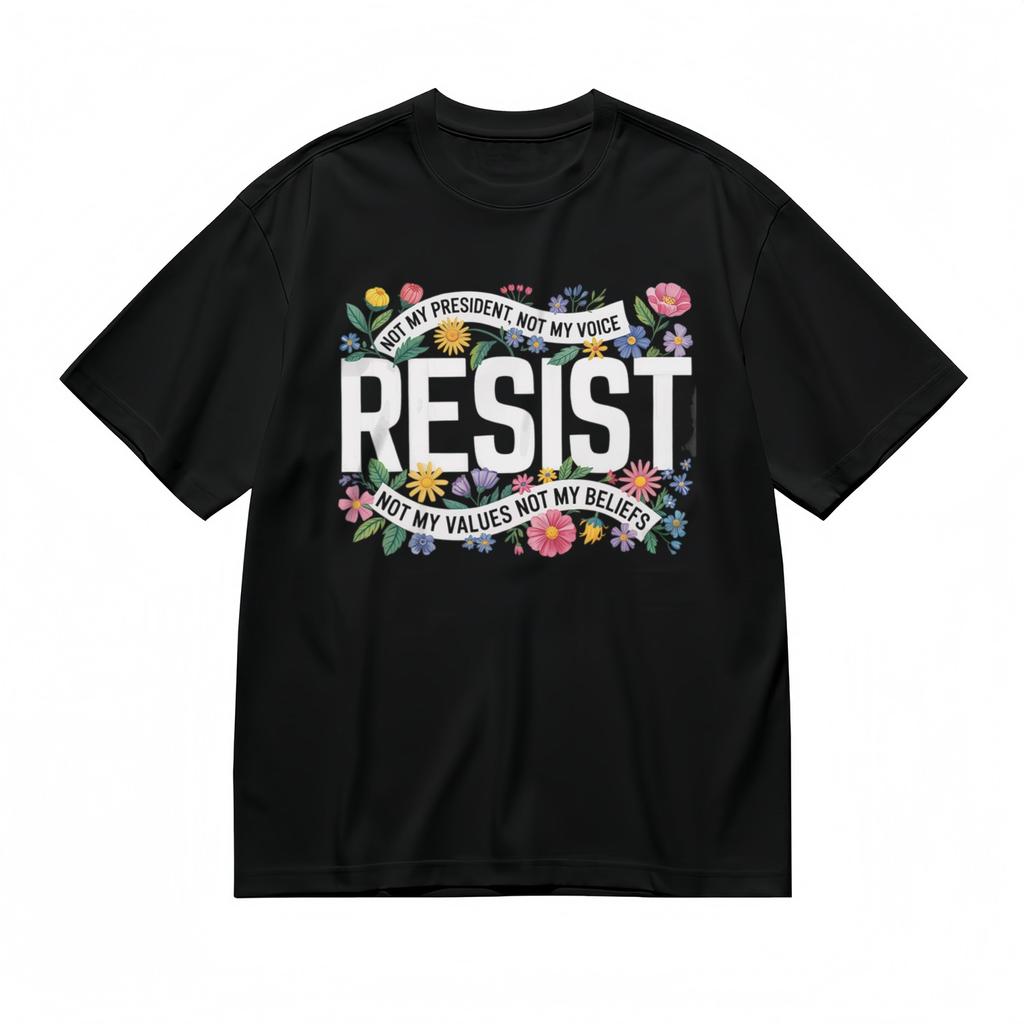 Men's Trend Breathable Classic T-Shirt Mens Womens Tees Top Pink Yellow Floral Graphic Design Tee