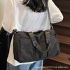 Japanese fashion one-shoulder travel bag color versatile men's and women's casual handbag 2025 new large-capacity crossbody bag
