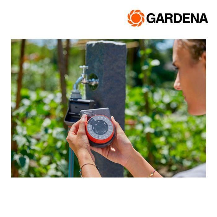 Programmateur D'arrosage - GARDENA - Easy - 17 Programmes - Irrigation Manuelle - Panneau Débranchable