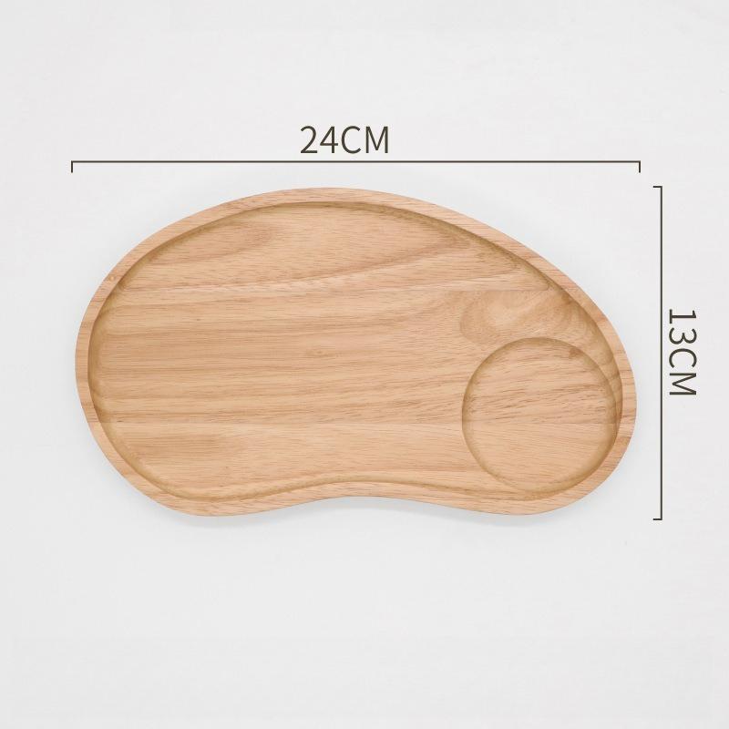 

Solid Wood Leaf Cashew Tray for Home Hotel Coffee Dim Sum Tea Fruits and Water Cups