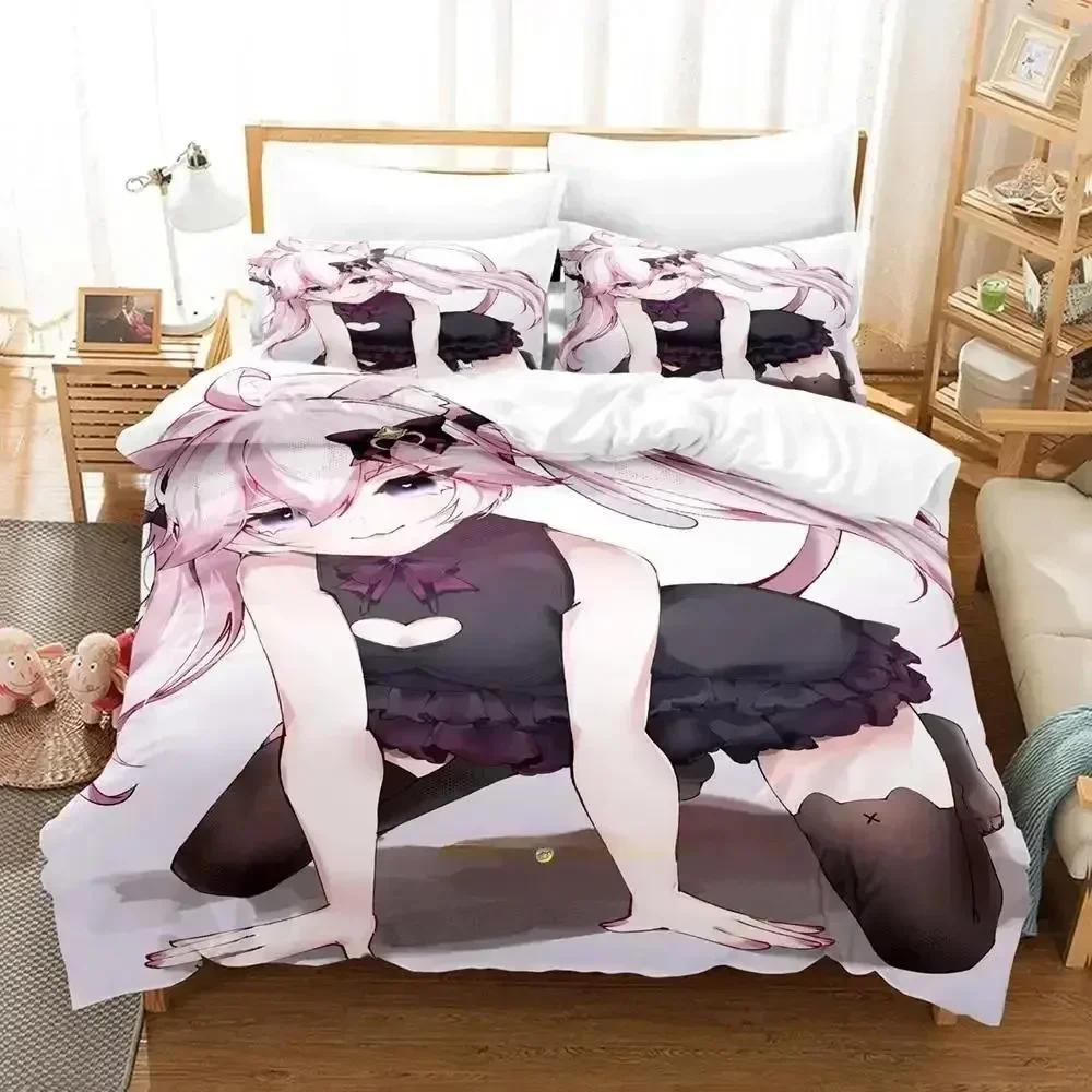 

New Nyatasha Nyanners Bedding Set Printed Bed Set With Pillowcase Bed Duvet Cover Soft Queen King Size Home Adult Kid Bedroom 70x133cm 2pcs