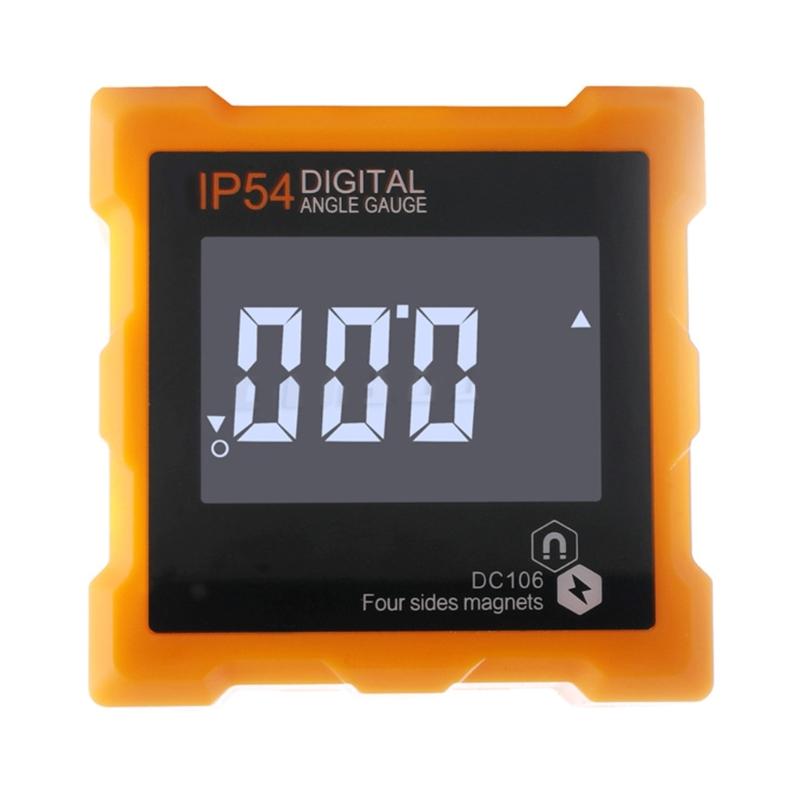 

Digital Angles Finder Gauge Magnetic Protractor Inclinometer Angles Cube Level Box Backlights Woodworking Angles Meter помаранчевий