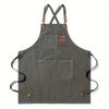 Durable Build  Thick Canvas Apron in Light Color Ideal for Kitchen, Baking, Barista, Hairdresser Painter Work,Durable Kitchen Apron Stylish Workwear