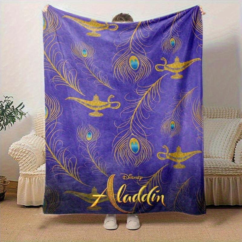 1pc, Aladdin-Inspired Home Decorative Throw Blanket: A Magical Gift for Your Living Room, Bedroom, or Outdoor, Flannel Coverlet