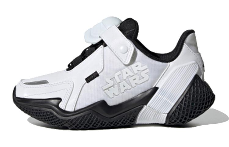 Star Wars x Adidas STAR WARS Rnr K Нескользящая Амортизация Низкие Детские Беговые Кроссовки Черный Детские FV5789 28