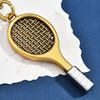 Keychain Pendant Sports Style Mini Racket Tennis Ball Design Key Chain Lightweight Bag Pendant Car