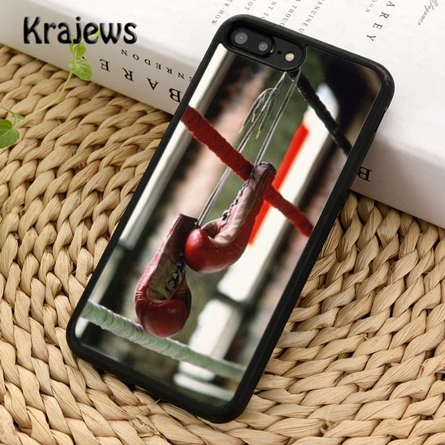 Krajews Boxing Gloves Hanging on a Wall Soft Phone Case For iPhone 17 Air 16 15 14 plus 11 12 13 pro max coque Fundas
