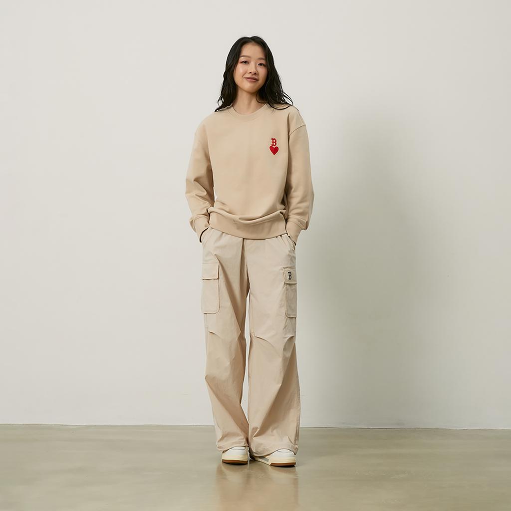 New MLB SS24 Cargo Pants Women's Sand Yellow 3FWPB0143-43SAS