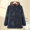 Padded Jacket Women's Winter Padded Jacket Piled and Thickened Warm Windproof Jacket Old Lady Padded Jacket