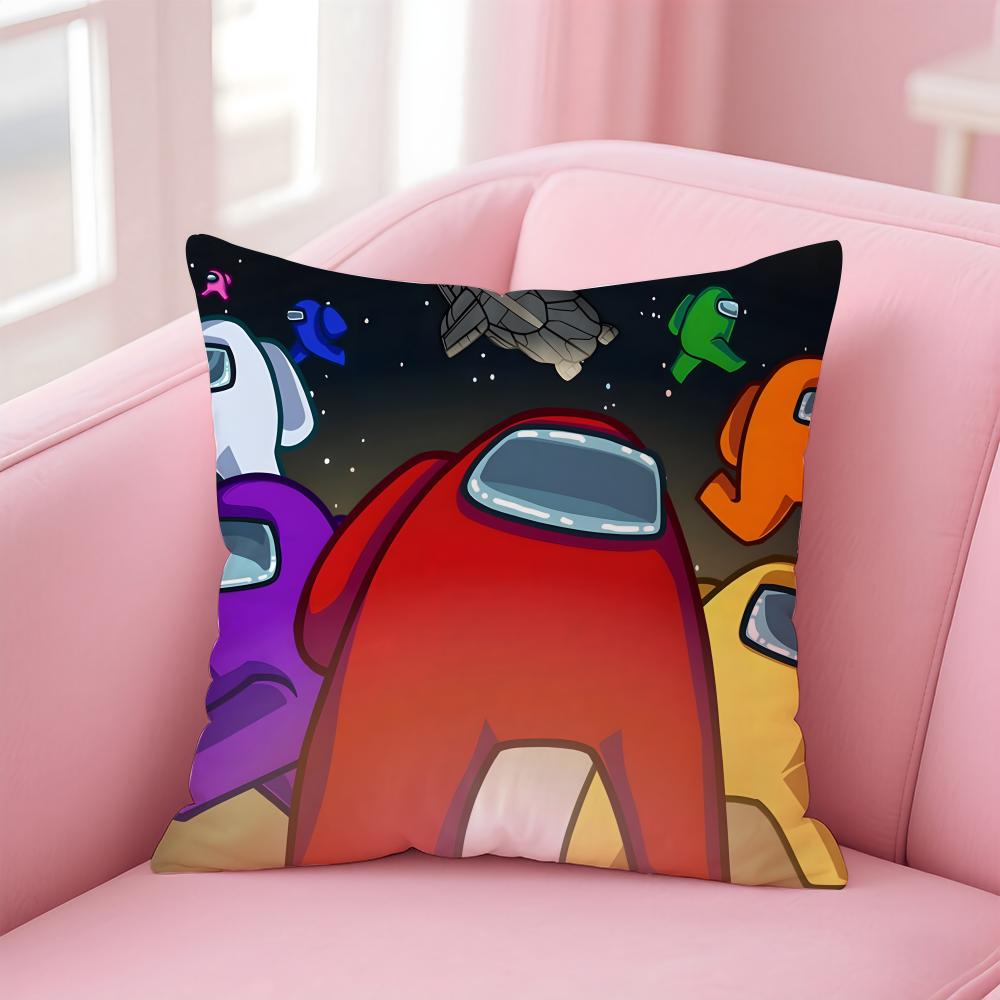 A-Among U-Us Spiel Kissenbezug Bequem Wendbar Kissenhülle Ideal für Auto Sofa Schlafzimmer & Mehr