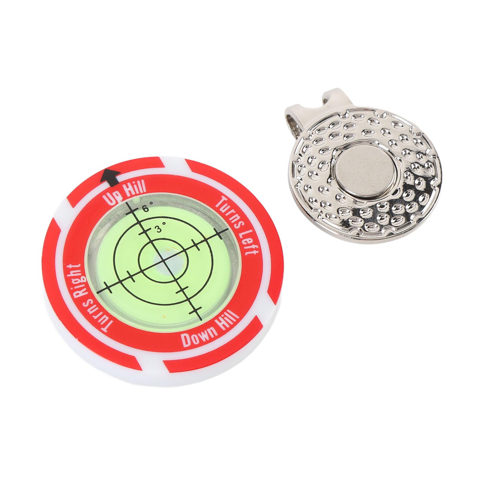 

Маркер для гольф-м яча з кліпсою для капелюха Висока точність Портативний Легкий Рівень-бульбашка для раунду в гольф для