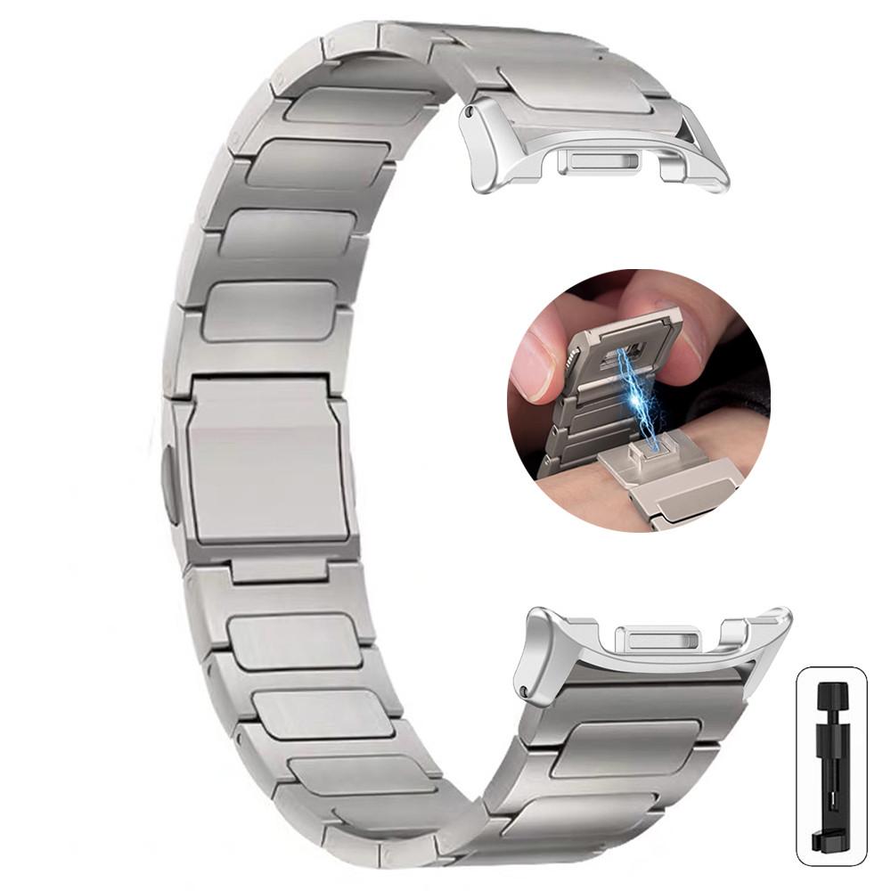 

Luxury Titanium Alloy Magnetic Strap for Samsung Galaxy Watch 8 40mm 44mm 8 Classic Metal Band For Galaxy Watch Ultra 2025 47mm Watch Ultra 2025 срібний