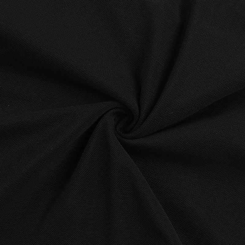 Høst Dame Temperament Sexy Slim Blonder Mesh Halter Splittkjole