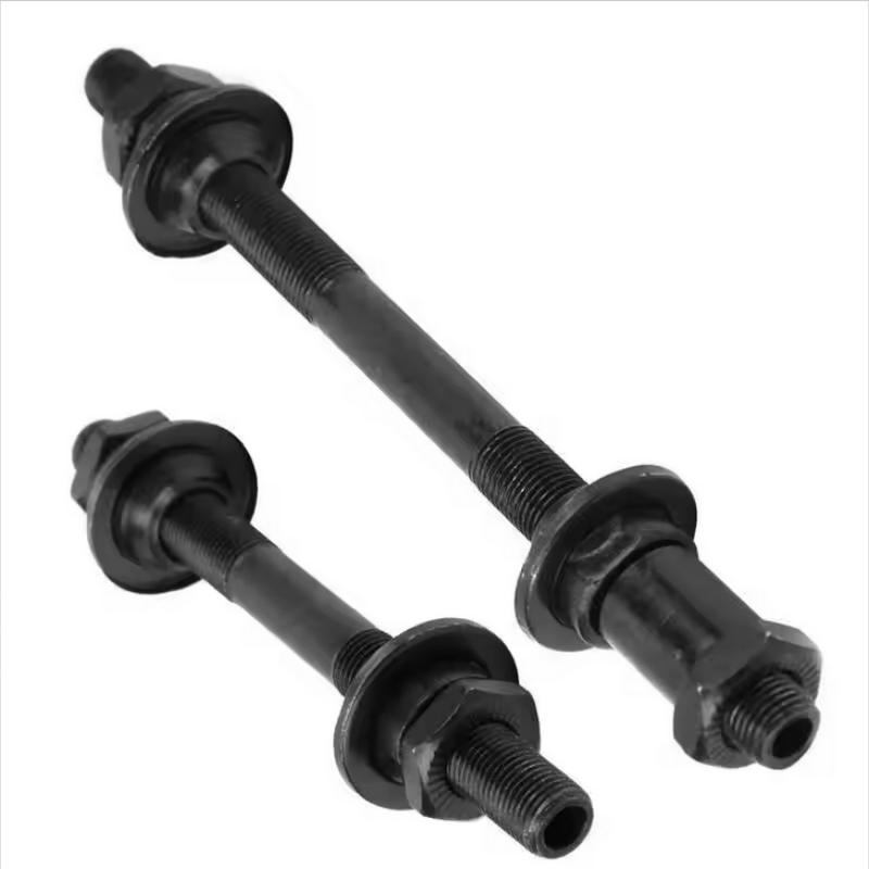 Bike Hub Shaft Mountain Bike Hollow Hub Shaft Quick Release Steel Hub Axle Bike Front Rear Axles Hollow Hub Shaft Lever