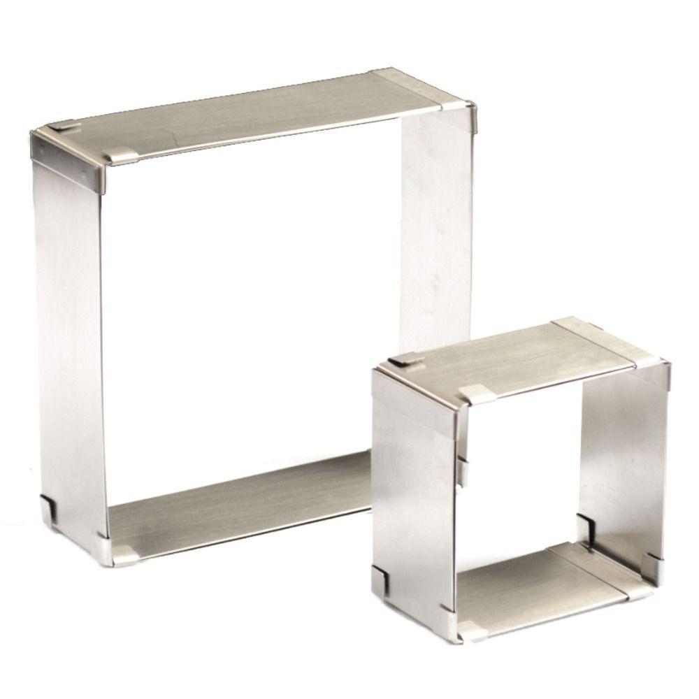 DIY Verstellbare Kuchenform Rostfreie Dessert Backform Mousse Kuchenring Teig