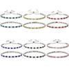 Hot-selling fashion 1mm intercolor zircon bracelet in Europe and America, high-end light luxury tennis bracelet, female spot
