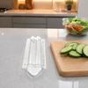 Home Garden Planting Tool Cucumber Growing Mold, Heart Shaped, Clear Vegetable Fruit Shaping Snap Assembly Mold Plastic Reusable for Zucchini