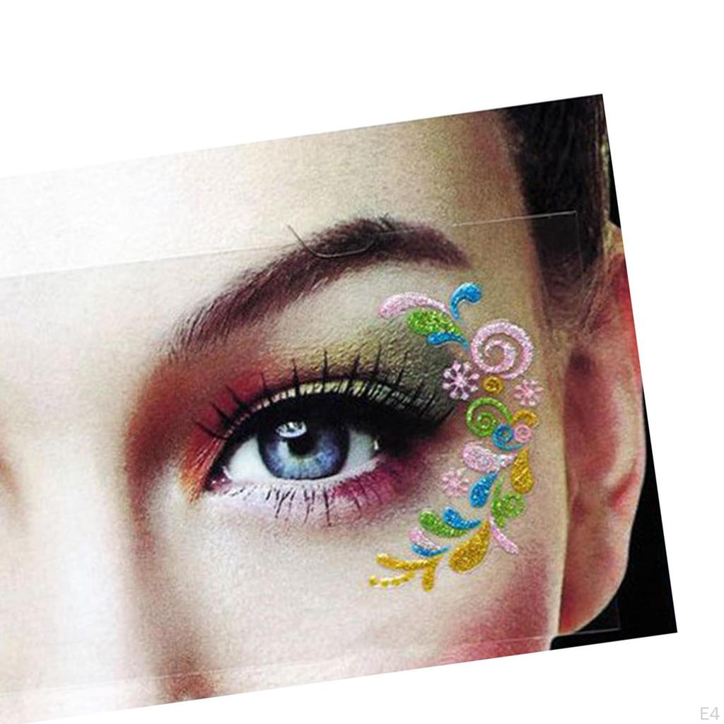 Eye Shadow Stickers Decals Festival Party Sticker Makeup for Stage Performance Masquerade