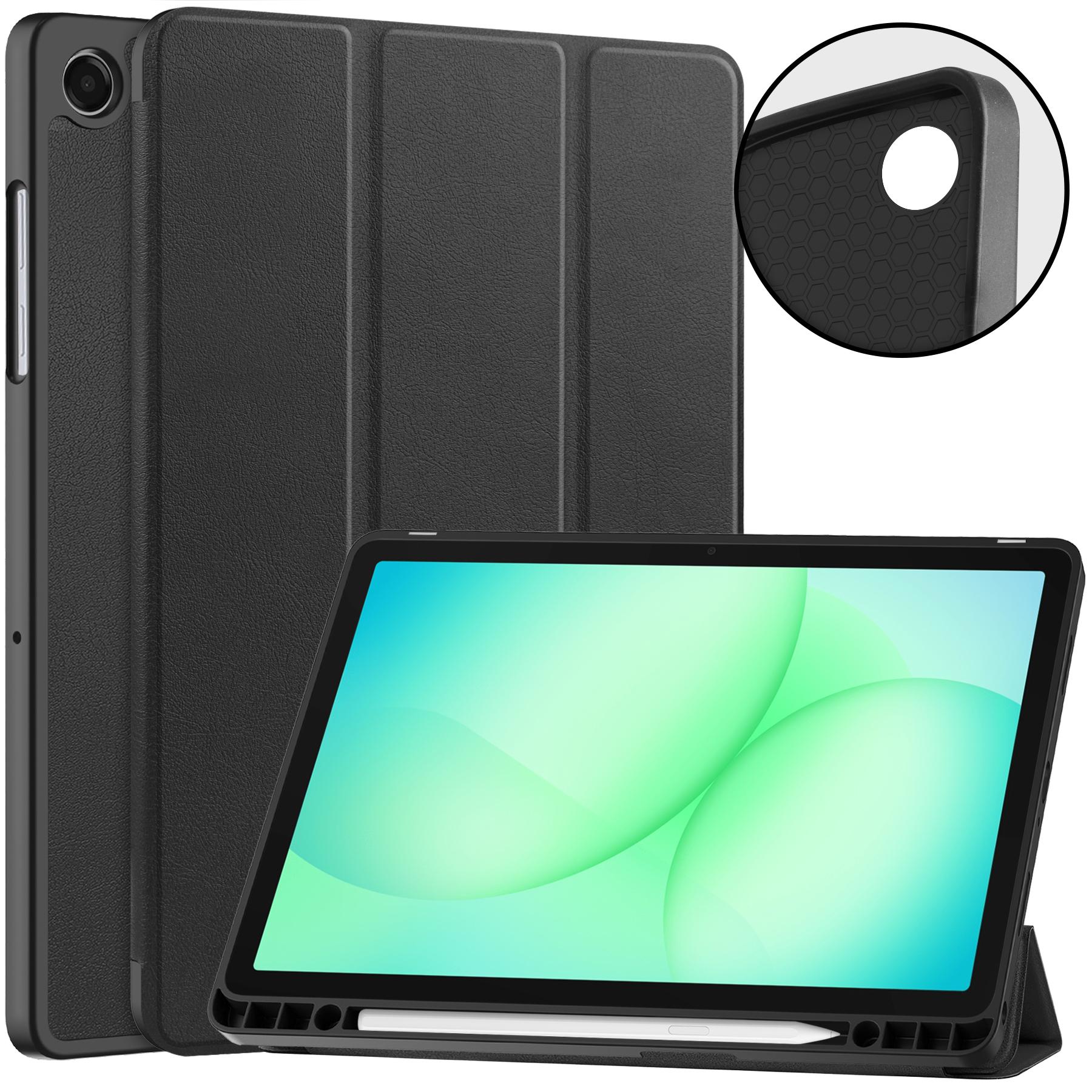 Hoes voor Samsung Galaxy Tab A11Plus 11inch SM-X230 A9Plus 11  SM-X210 X216B TPU Leer Drievoudige Vouw Magnetische Cover met Penhouder A9Plus 11 SM-X216B